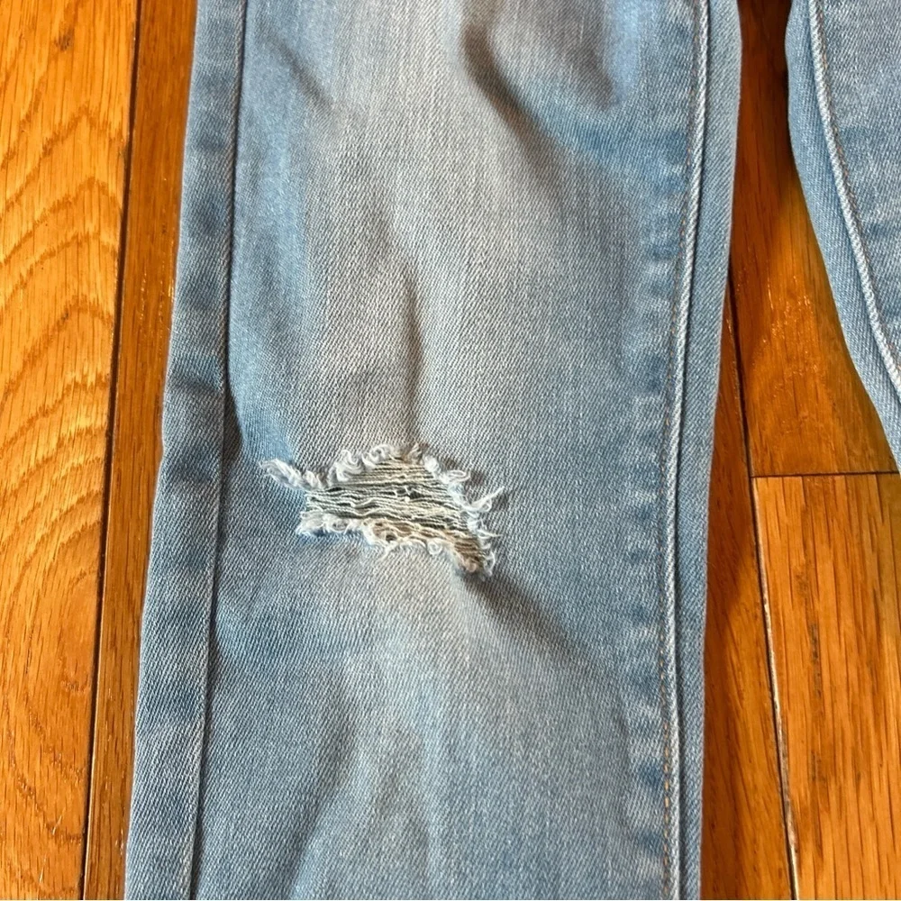 2 Pairs Old Navy Rockstar High Rise Stretch Light Blue Denim Jeans Girls Sz 8